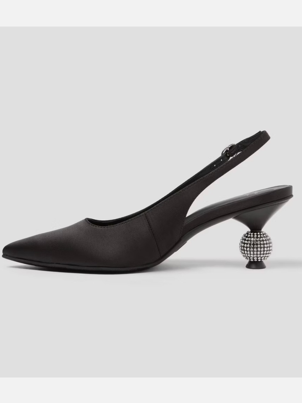 SIMONE Rhinestone Ball Heels - A New Day Black